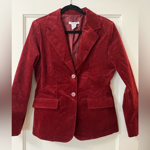 Vintage Cabi Velvet Embroidered Blazer - Picture 2 of 3